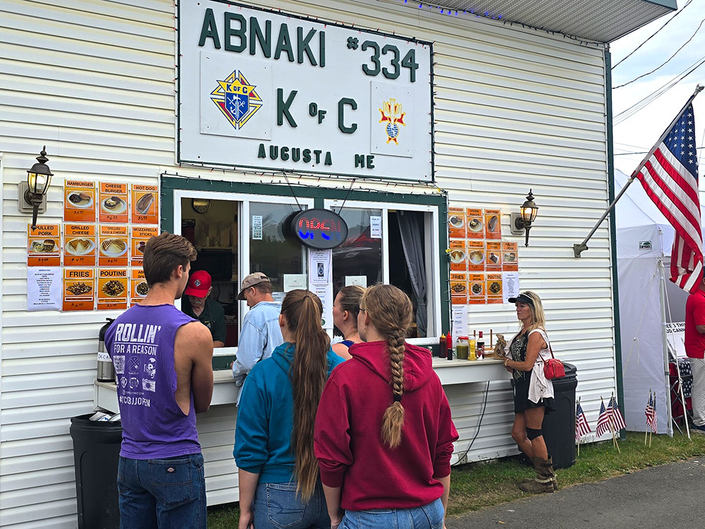 Windsor Fair booth Image of the Knights' Windsor Fair booth